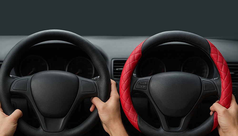 مقایسه روکش‌های فرمان فابریکی و آماده بازار؛ کدام انتخاب بهتر است؟