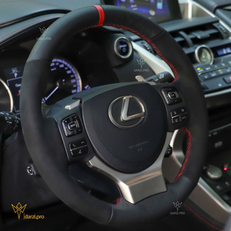 ترکیب جیر میکروفایبر + چرم پانچ + نوار و دوخت قرمز